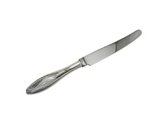 Серебряный столовый нож с узором в виде подсолнуха на резной ручке Подсолнух 40030097А05